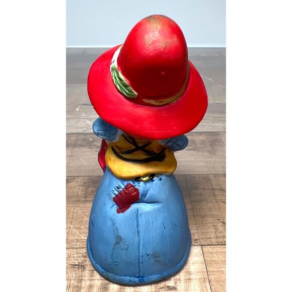 Vintage Ceramic Girl Figurine Bell Drummer Musical Decor - Picture 3 of 4